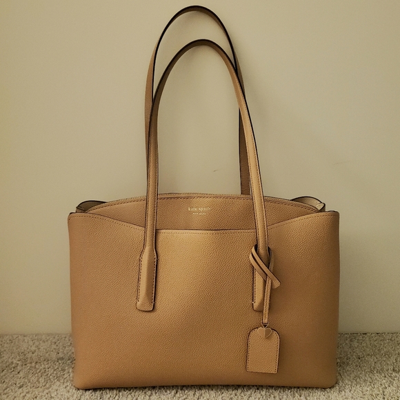 kate spade Handbags - Kate Spade Margaux Large Work Tote Light Fawn
